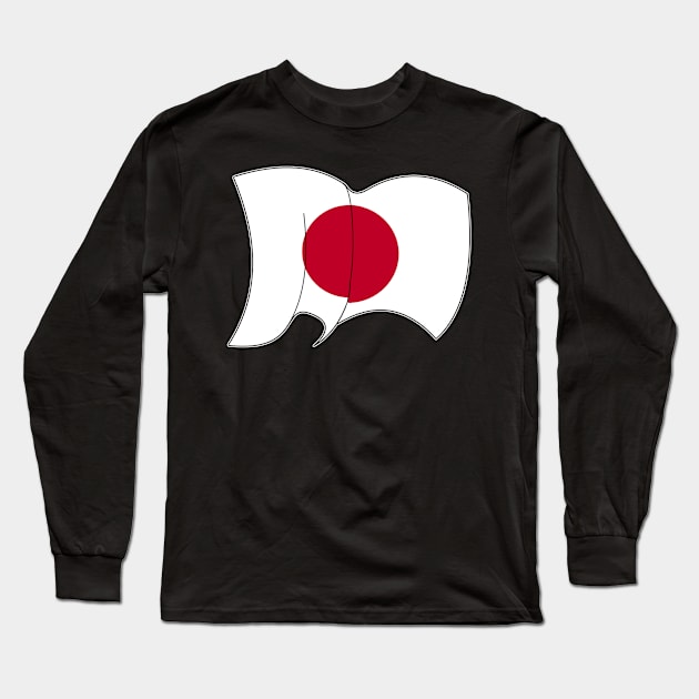 flag of Japan - sports, flags, and culture inspired designs Long Sleeve T-Shirt by STearleArt